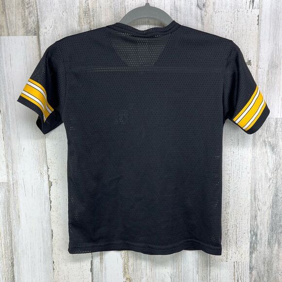 Franklin Pittsburgh Steelers Youth Medium Football Jersey Black Mesh Shirt - Picture 4 of 6